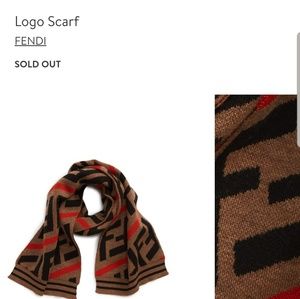 AUTHENTIC FENDI LOGO SCARF